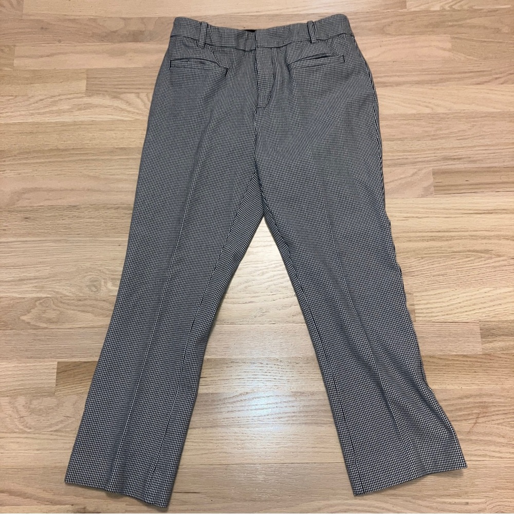 Anthropologie essential slim houndstooth pants 6